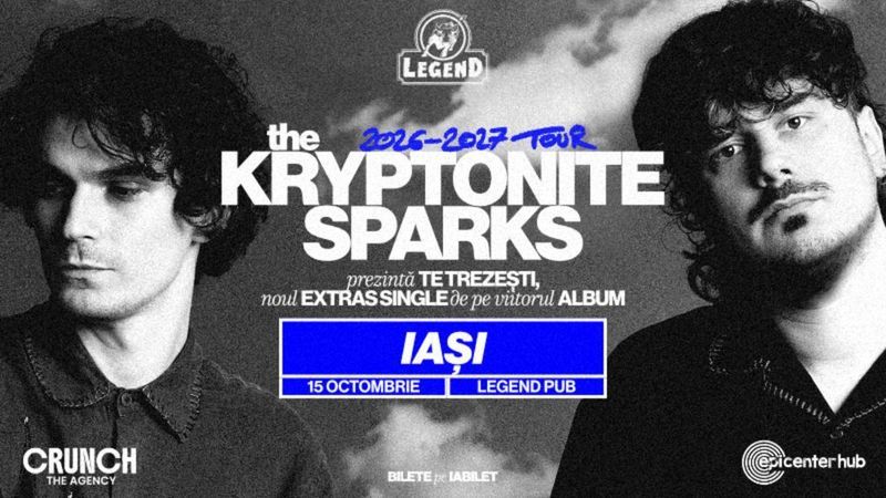 Iași: The Kryptonite Sparks • Lansare TE TREZEȘTI •