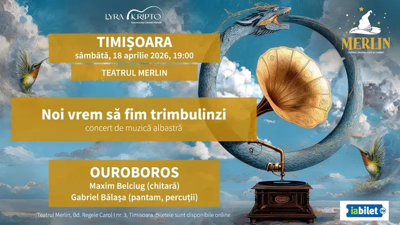 Timisoara: Noi vrem să fim trimbulinzi. Concert Maxim Belciug și Gabriel Bălașa