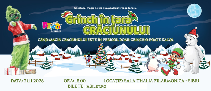 Sibiu: Grinch in Tara Craciunului