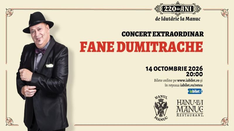 Concert extraordinar – Fane Dumitrache