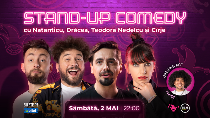 The Fool: Stand-up comedy cu Natanticu, Drăcea, Cîrje și Teodora Nedelcu