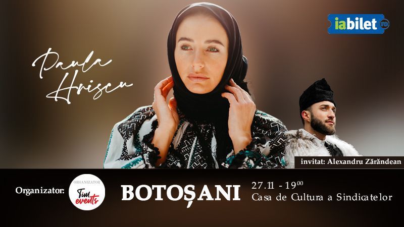 Botosani: Concert de colinde Paula Hriscu: M-o trimis mama la capre!
