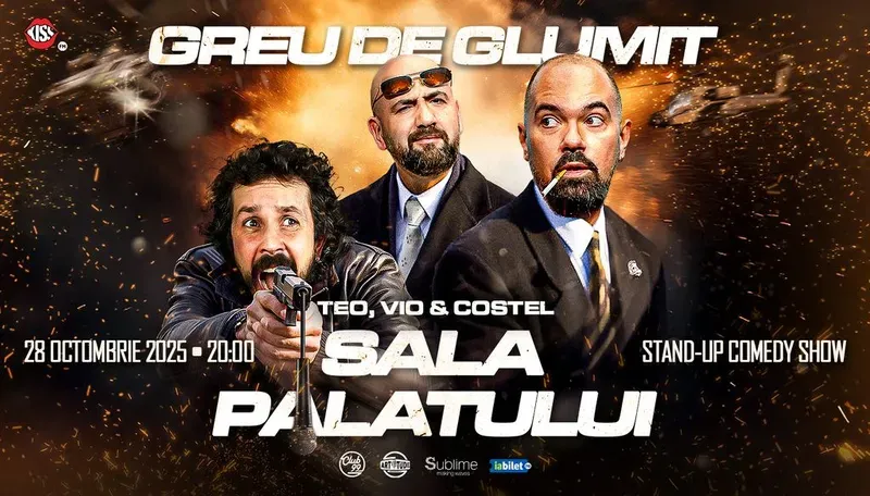 Stand-up comedy cu Teo, Vio si Costel @ Sala Palatului