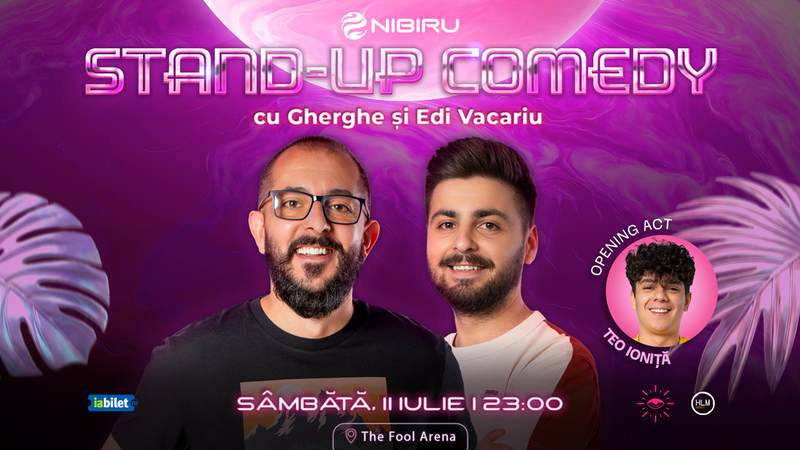 Costinești: The Fool Arena: Stand-up comedy cu Gabriel Gherghe și Edi Vacariu