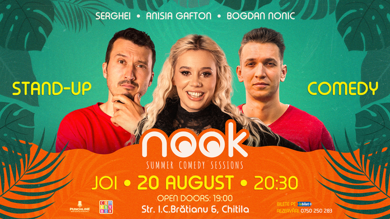 Chitila: Stand-up comedy cu Anisia Gafton, Serghei și Bogdan Nonic