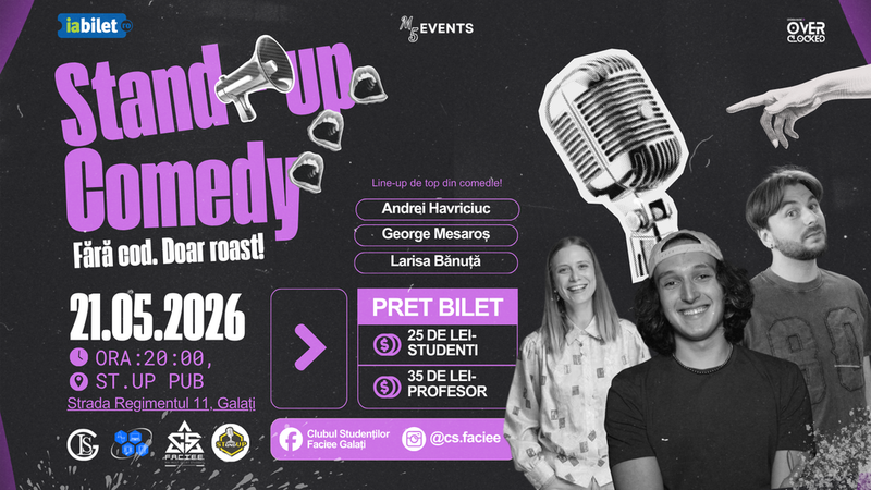 Galati: Stand-up Comedy - Fără cod, doar roast