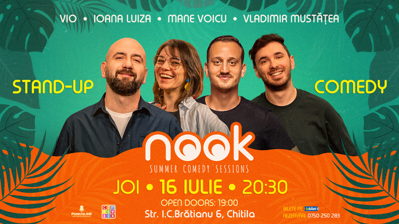 Chitila: Stand-up comedy cu Vio, Ioana Luiza, Mane Voicu și Vladimir Mustățea