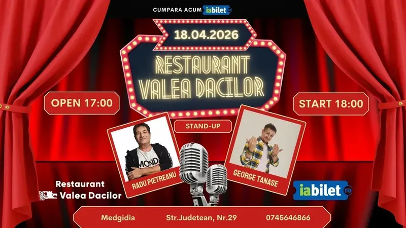 Medgidia: Stand-up comedy la Restaurant Valea Dacilor