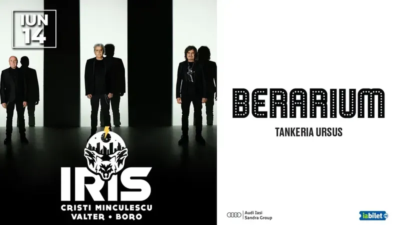 Iași: Concert IRIS – Cristi Minculescu, Valter, Boro