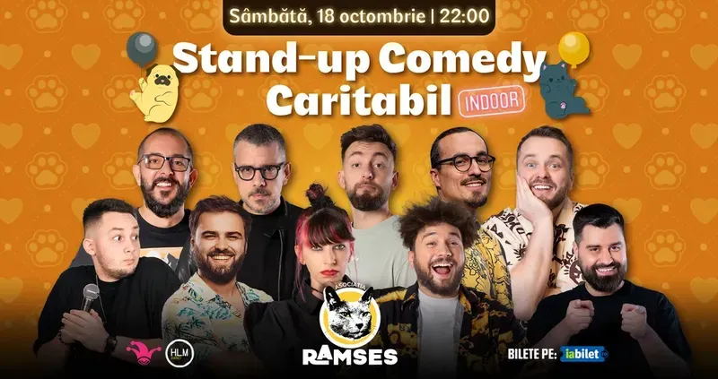 The Fool: Stand-up comedy caritabil - Asociația Ramses - cu: Drăcea, Cîrje, Cortea, Mincu, Frînculescu, Gherghe, Teodora, Geo Adrian, Gabriel Dumitriu și Edi Moise