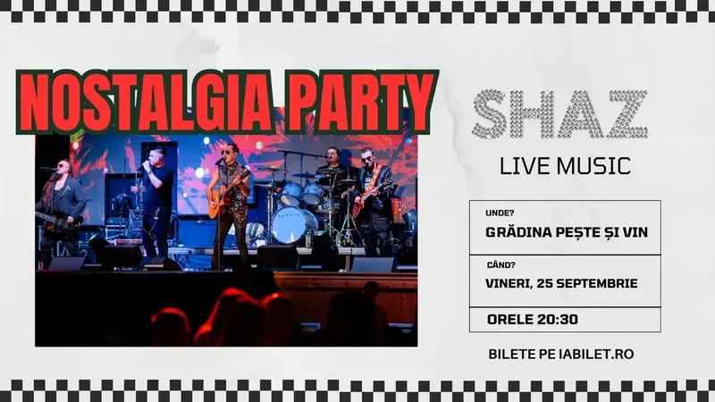 Braila: Shaz live la Grădina Pește și Vin