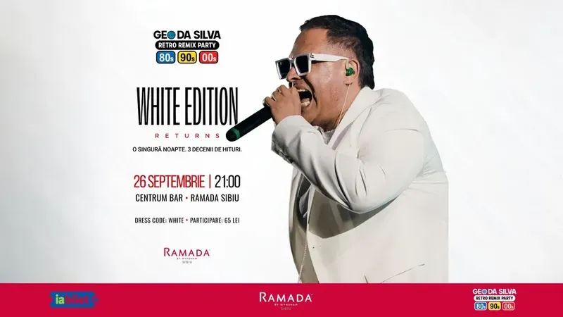 Sibiu: Retro Remix Party - White Edition cu Geo Da Silva