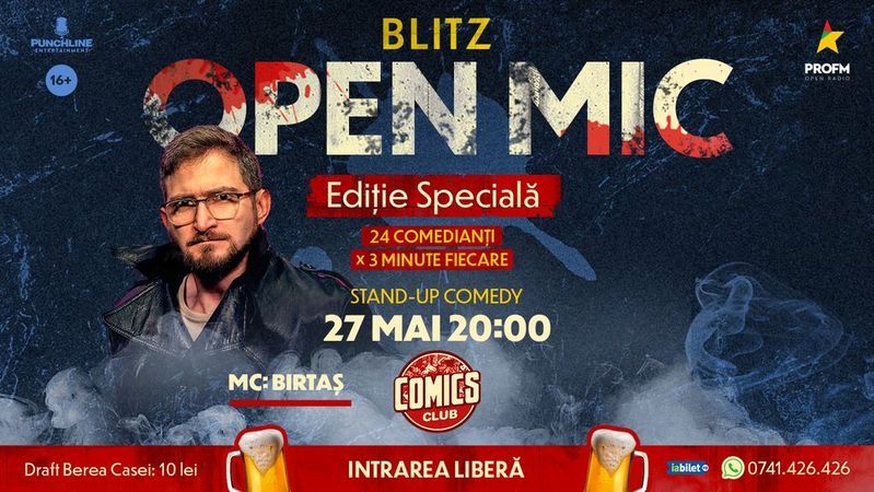 Stand-up Comedy OpenMic Editie Speciala la ComicsClub