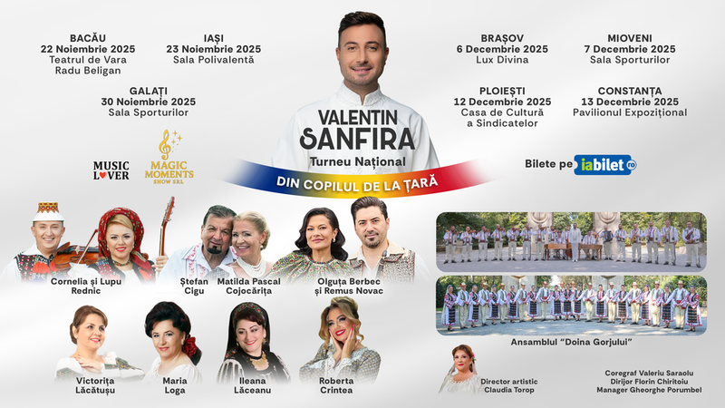 Turneu: Valentin Sanfira - "Din copilul de la țară"