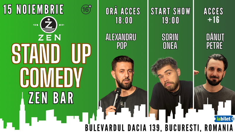 Stand-up comedy cu Danut Petre, Alexandru Pop si Sorin Onea