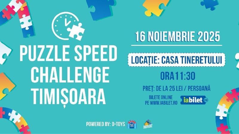 Timișoara: Speed Puzzle Timișoara x Game ON! Festival