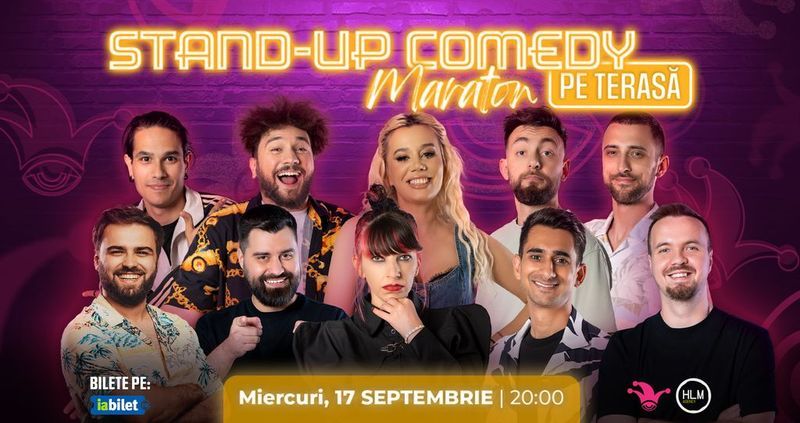The Fool: Stand-up comedy Maraton pe terasă cu: Anisia, Drăcea, Cîrje, Dobrotă, Popinciuc, Florin, Geo Adrian, George Dumitru, Teodora Nedelcu și Gabriel Dumitriu