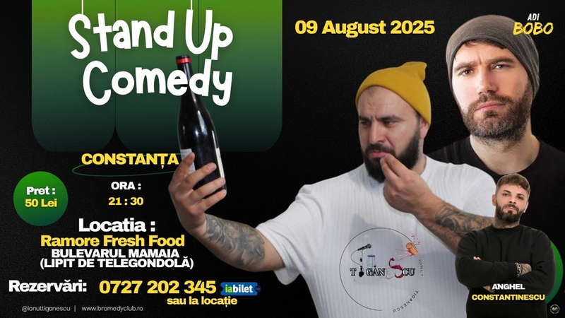 Constanta: Stand-up Comedy Show cu Ionut Tiganescu si Adi Bobo