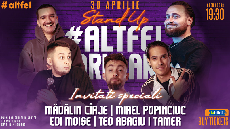 Stand-up comedy cu Cirje, Mirel Popinciuc, Edi Moise, Teo Abagiu si Tamer