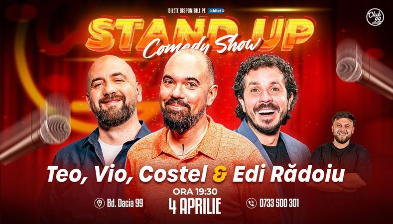 Stand-up Comedy cu Teo, Vio, Costel - Edi Rădoiu la Club 99