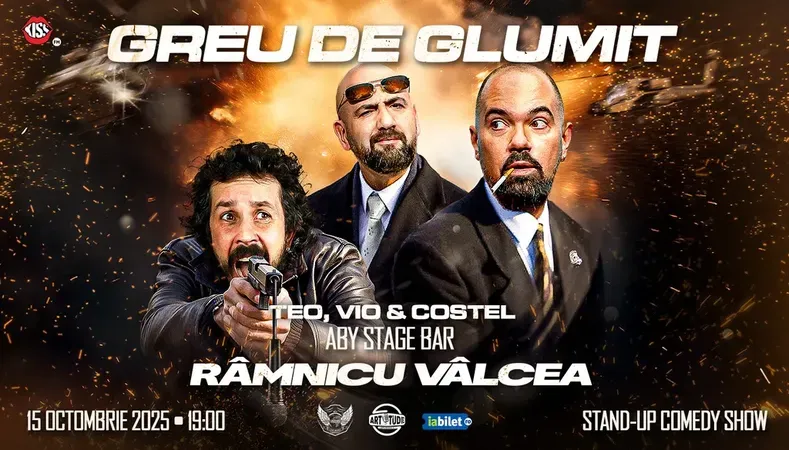 Râmnicu Vâlcea: Greu de glumit cu Teo, Vio și Costel | Stand Up Comedy Show