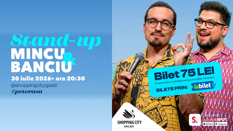 Galați: Stand-up comedy cu Mincu & Banciu