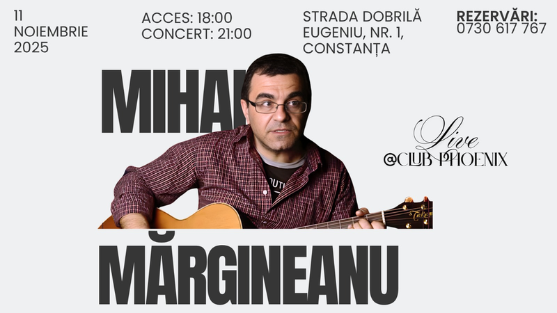 Constanta: Mihai Mărgineanu & Band @Club Phoenix