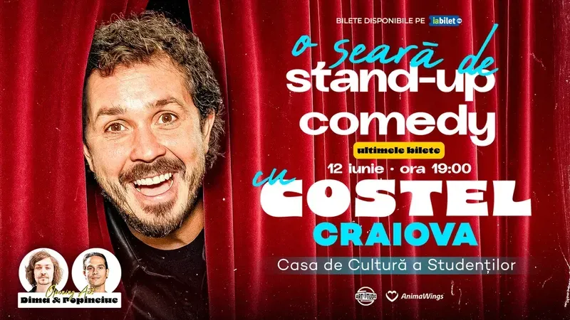 Craiova: O seara de stand up comedy cu Costel