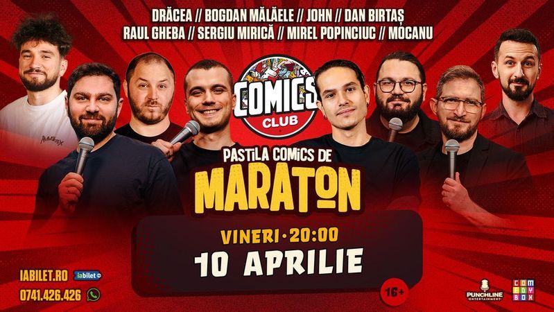 Maraton de Stand-up Comedy la ComicsClub!