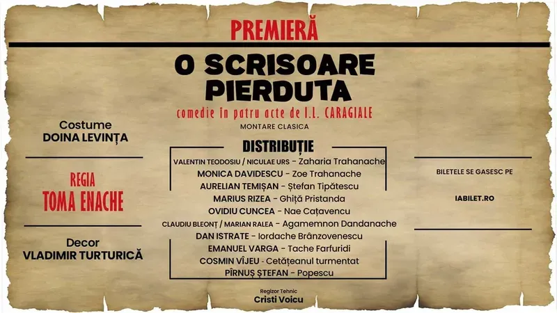 Craiova: O Scrisoare Pierduta