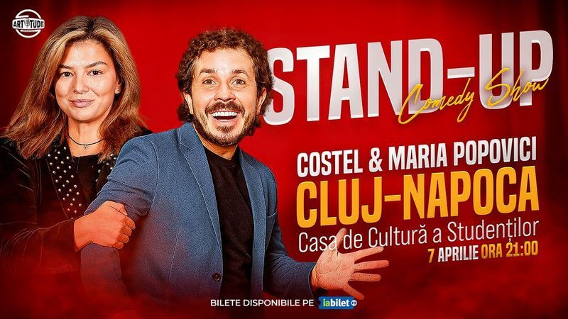 Cluj-Napoca: Costel și Maria Popovici - Stand Up Comedy Show | ORA 21:00