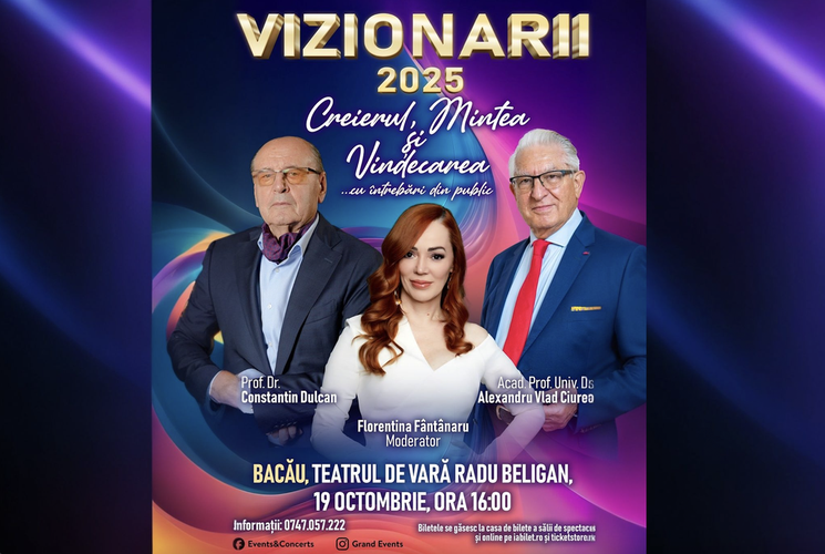 Bacau: Vizionarii "Creierul, Mintea și Vindecarea"