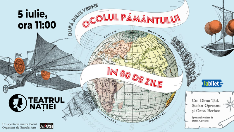 Ploiești: Spectacol pentru copii ~ Ocolul pământului în 80 de zile