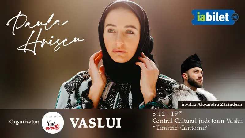 Vaslui: Concert de colinde Paula Hriscu: M-o trimis mama la capre!