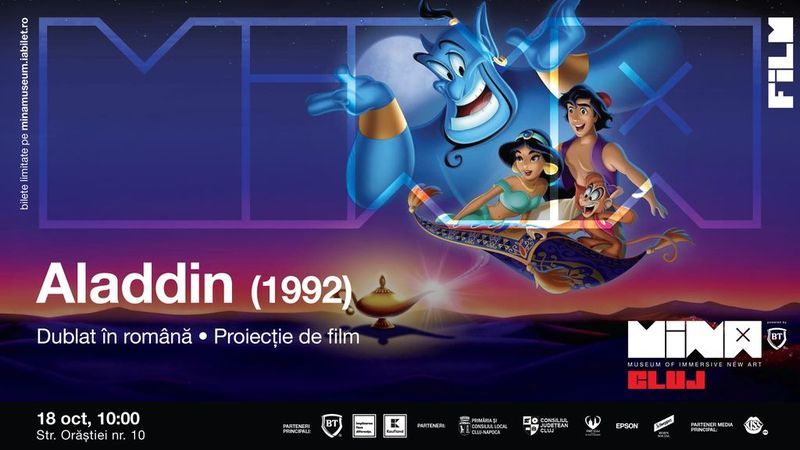 Cluj-Napoca: Aladdin (1992) - proiecție de film