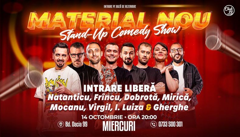 New Material cu Natanticu, Frîncu, Dobrotă, Mirică, Mocanu, Virgil Ciulin, Ioana Luiza & Gherghe la Club 99