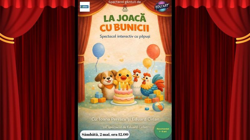 "La joacă cu bunicii"– spectacol interactiv cu păpuși