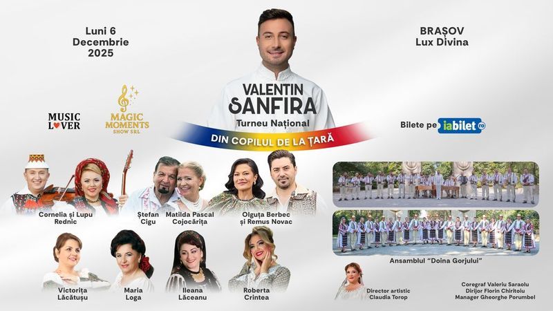Brașov: Valentin Sanfira - "Din copilul de la țară"