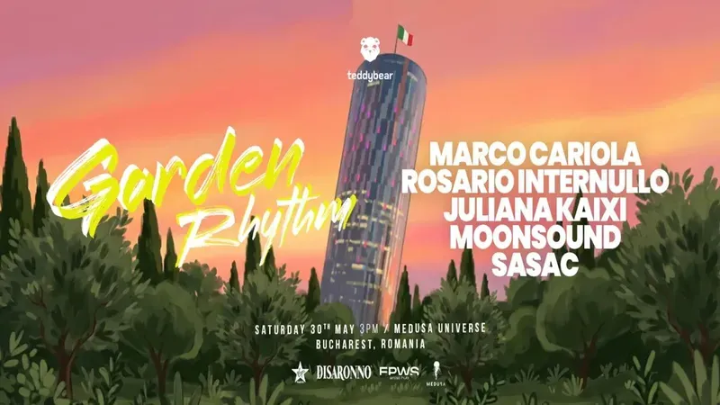 TeddyBear presents Garden Rhythm @ Medusa Universe w. Marco Cariola