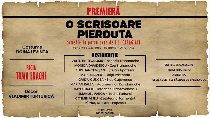 Arad: O scrisoare pierduta