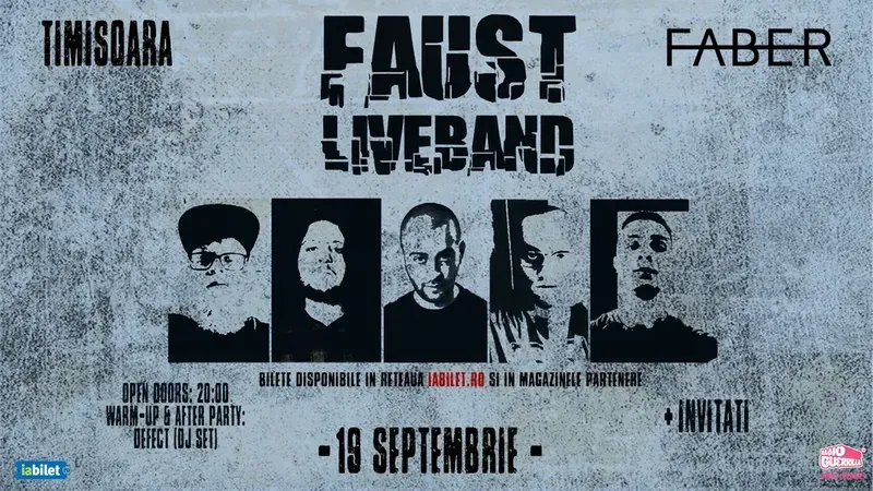 Timisoara: Faust x Live Band - Concert @ FABER |19 Septembrie
