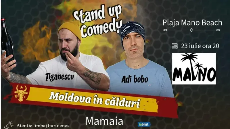 Mamaia: Stand-up comedy cu Tiganescu și Adi Bobo