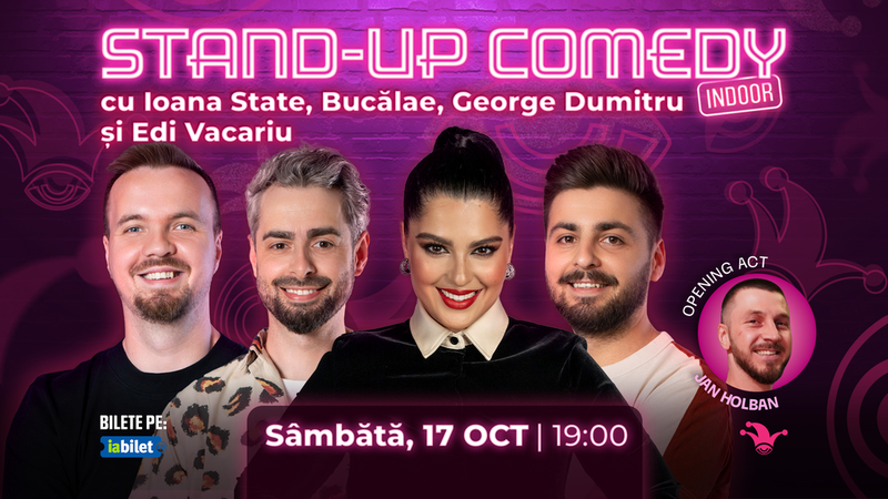 The Fool: Stand-up comedy cu Ioana State, Bucălae, George Dumitru și Edi Vacariu