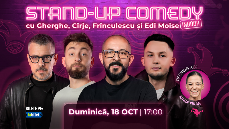The Fool: Stand-up comedy cu Gherghe, Cîrje, Frînculescu și Edi Moise