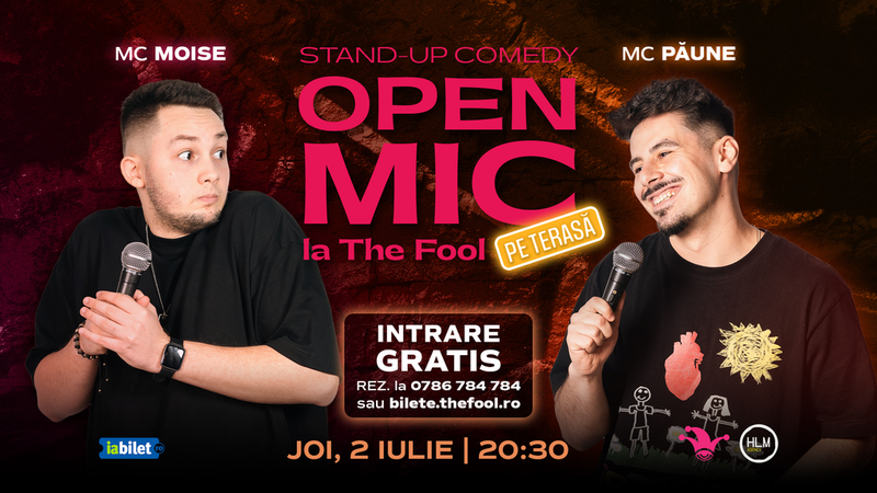 The Fool Terasa: Open Mic: MCs Moise & Păune