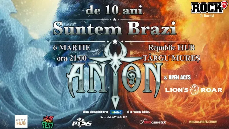 Targu Mures: ANTON - de 10 ani Suntem Brazi - Turneu Aniversar