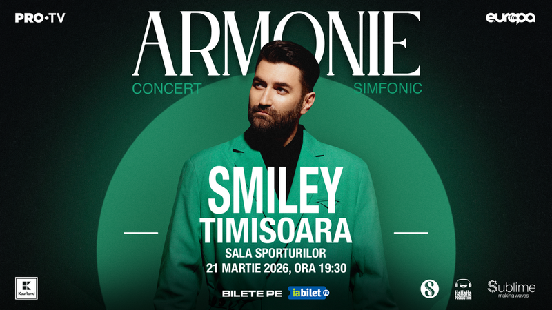 Timisoara: Smiley - Armonie - Concert Simfonic