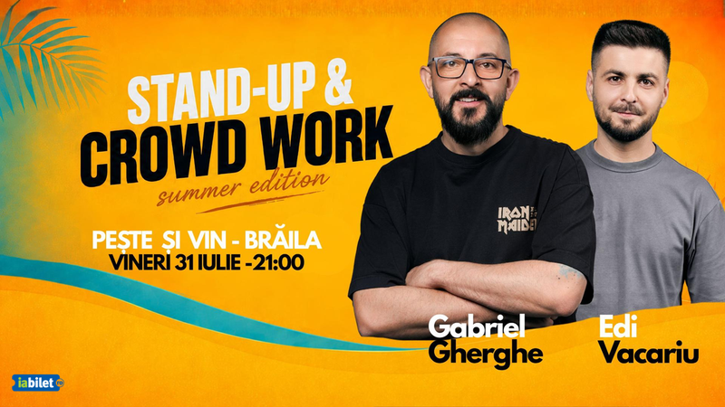 Brǎila: Stand Up & Crowd Work | Gabriel Gherghe și Edi Vacariu