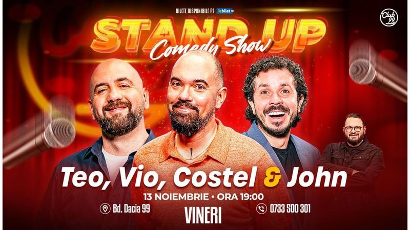 Teo, Vio, Costel - John | Stand Up Comedy la Club99