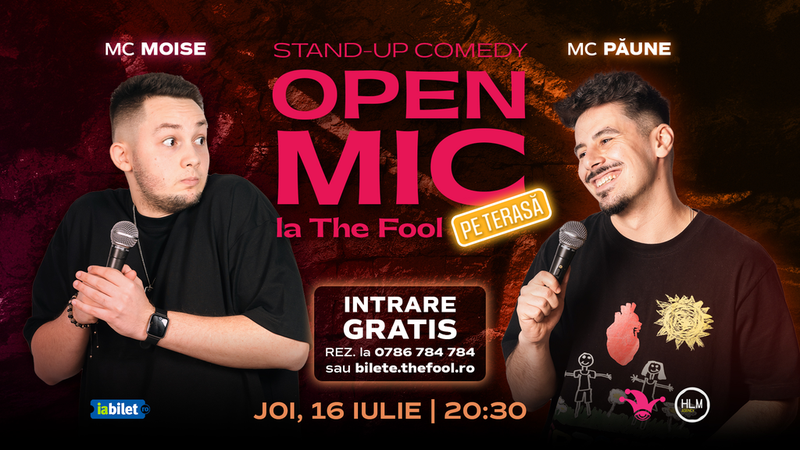 The Fool Terasa: Open Mic: MCs Moise & Păune